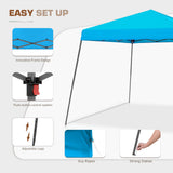 EAGLE PEAK 10x10 Slant Leg Easy Setup Pop Up Canopy Tent with Mosquito Netting 64 sqft of Shade - Eagle Peak Canopy and Outdoor Products