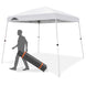 EAGLE PEAK 10x10 Slant Leg Up Canopy 8x8 Top 10x10 Base with Wheeled Carry Bag - Eagle Peak Canopy and Outdoor Products