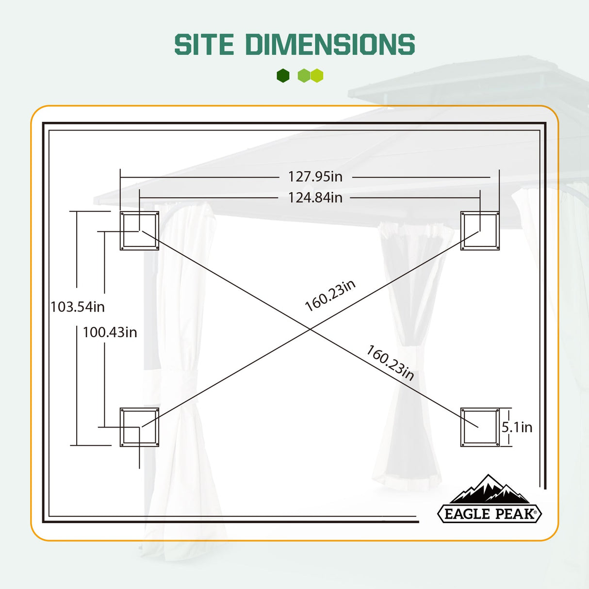 EAGLE PEAK 10x12 Outdoor Permanent Double Roof Hardtop Gazebo with Arched Corner Steel Frame, Mosquito Mesh Netting and Light Beige Privacy Curtains, Backyard Patio Garden Gazebo Pavilion, Black - Eagle Peak Canopy and Outdoor Products