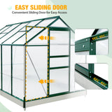 EAGLE PEAK 10x6x7 Polycarbonate and Aluminum Walk - in Hobby Greenhouse - Eagle Peak Canopy and Outdoor Products