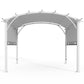 EAGLE PEAK 11.4x11.4 Outdoor Pergola with Retractable Textilene Sun Shade Top - Eagle Peak Canopy and Outdoor Products