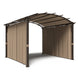 EAGLE PEAK 11x11 Outdoor Arched Top Pergola with Sidewalls - Eagle Peak Canopy and Outdoor Products