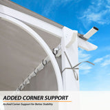 EAGLE PEAK 11x11 Outdoor Arched Top Pergola with Sidewalls - Eagle Peak Canopy and Outdoor Products