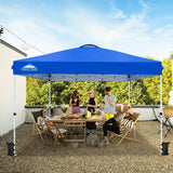 EAGLE PEAK 12x12 Pop Up Canopy Tent Instant Outdoor Canopy Easy Set - up Straight Leg Folding Shelter with Wheeled Bag, 8 Stakes, 4 Sand Bags, and 4 Ropes - Eagle Peak Canopy and Outdoor Products