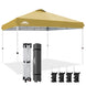 EAGLE PEAK 12x12 Pop Up Canopy Tent Instant Outdoor Canopy Easy Set - up Straight Leg Folding Shelter with Wheeled Bag, 8 Stakes, 4 Sand Bags, and 4 Ropes - Eagle Peak Canopy and Outdoor Products