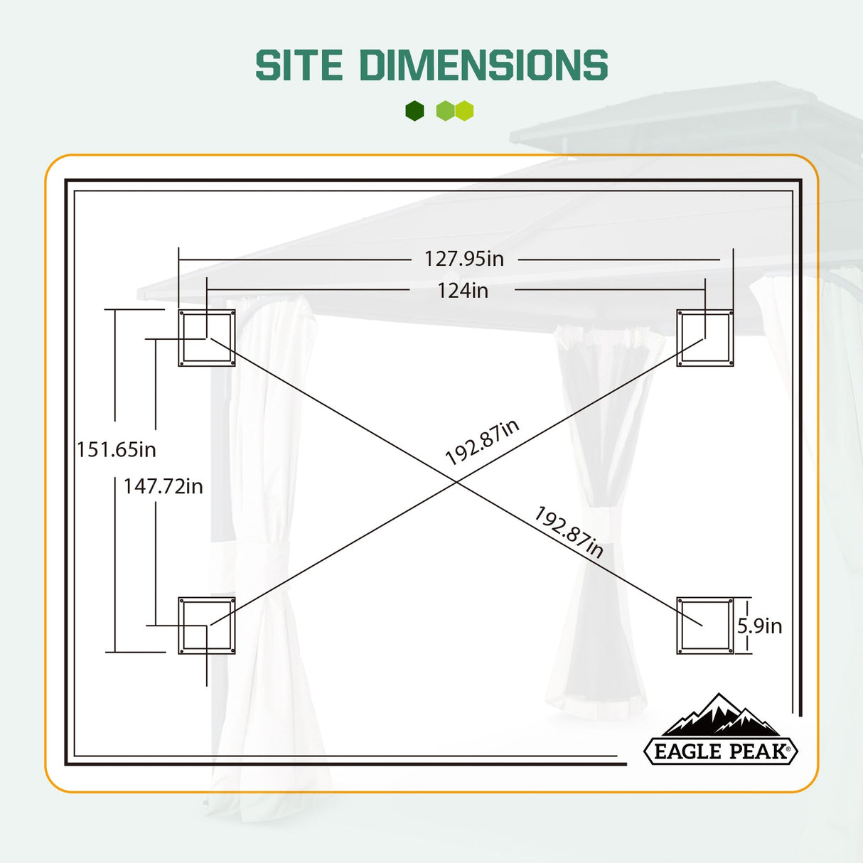 EAGLE PEAK 12x14 Outdoor Permanent Double Roof Hardtop Gazebo with Arched Corner Steel Frame, Mosquito Mesh Netting and Light Beige Privacy Curtains, Backyard Patio Garden Gazebo Pavilion, Black - Eagle Peak Canopy and Outdoor Products