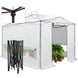 EAGLE PEAK 12x8 Portable Large Walk - in Instant Greenhouse with Support Pole - Eagle Peak Canopy and Outdoor Products