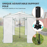 EAGLE PEAK 12x8 Portable Large Walk - in Instant Greenhouse with Support Pole - Eagle Peak Canopy and Outdoor Products