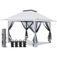 EAGLE PEAK 13x13 Pop Up Gazebo w/ Mosquito Netting - Eagle Peak Canopy and Outdoor Products