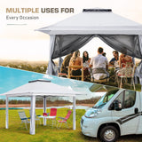 EAGLE PEAK 13x13 Pop Up Gazebo w/ Mosquito Netting - Eagle Peak Canopy and Outdoor Products