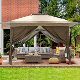 EAGLE PEAK 13x13 Pop Up Gazebo with 4 Wall Panels - Eagle Peak Canopy and Outdoor Products