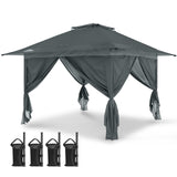 EAGLE PEAK 13x13 Pop Up Gazebo with 4 Wall Panels - Eagle Peak Canopy and Outdoor Products