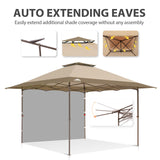 EAGLE PEAK 13x13 Straight Leg Pop Up Canopy Tent With sidewall - Eagle Peak Canopy and Outdoor Products