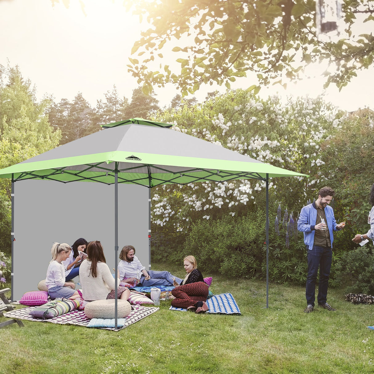 EAGLE PEAK 13x13 Straight Leg Pop Up Canopy Tent With sidewall - Eagle Peak Canopy and Outdoor Products