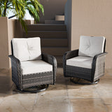 EAGLE PEAK 2pc Rattan Swivel Rocker Patio Conversation Set - Eagle Peak Canopy and Outdoor Products