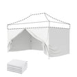 EAGLE PEAK 4 - Piece Sunwall/Sidewalls for 10x15 ft Aluminum Custom Canopy Only, Privacy Panels for Canopy Tent Includes 3 Sidewalls and 1 Entry Wall, Pack of 4, White - Eagle Peak Canopy and Outdoor Products