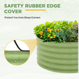 EAGLE PEAK 42'' Round 17'' Tall Raised Garden Bed Planter - Eagle Peak Canopy and Outdoor Products