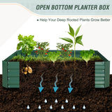 EAGLE PEAK 4x3x1 Outdoor Raised Garden Bed with Greenhouse 2 Zippered Windows - Eagle Peak Canopy and Outdoor Products