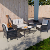 EAGLE PEAK 5pc Rattan Outdoor Patio Conversation Set - Eagle Peak Canopy and Outdoor Products