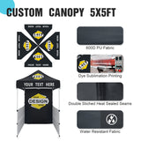 EAGLE PEAK 5x5 E25 Custom Canopy - CLICK TO CONFIGURE - Package Prices Start at $349.99 - Eagle Peak Canopy and Outdoor Products