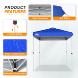 EAGLE PEAK 6.6x6.6 Pop Up Canopy Tent Instant Outdoor Canopy Easy Set - up Straight Leg - Eagle Peak Custom Canopy Tent