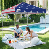 EAGLE PEAK 6.6x6.6 Pop Up Canopy Tent Instant Outdoor Canopy Easy Set - up Straight Leg - Eagle Peak Custom Canopy Tent