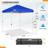 EAGLE PEAK 6.6x6.6 Pop Up Canopy Tent Instant Outdoor Canopy Easy Set - up Straight Leg - Eagle Peak Custom Canopy Tent