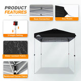 EAGLE PEAK 6.6x6.6 Pop Up Canopy Tent Instant Outdoor Canopy Easy Set - up Straight Leg - Eagle Peak Custom Canopy Tent