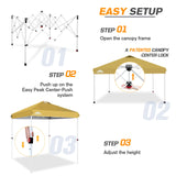 EAGLE PEAK 6.6x6.6 Pop Up Canopy Tent Instant Outdoor Canopy Easy Set - up Straight Leg - Eagle Peak Custom Canopy Tent