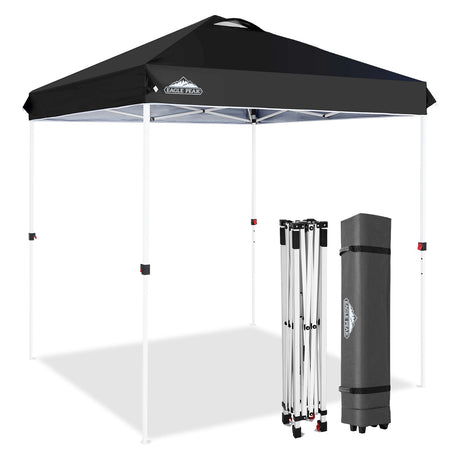 EAGLE PEAK 6.6x6.6 Pop Up Canopy Tent Instant Outdoor Canopy Easy Set - up Straight Leg - Eagle Peak Custom Canopy Tent