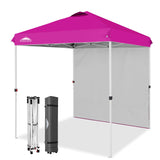 EAGLE PEAK 6.6x6.6 Pop Up Canopy Tent with Removable Sidewall - Eagle Peak Canopy and Outdoor Products