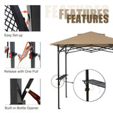 EAGLE PEAK 8x5 Pop up Grill Gazebo with Wheeled Bag - Eagle Peak Canopy and Outdoor Products