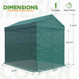 EAGLE PEAK 8x6 Portable Walk - in Mesh Cover Greenhouse with Shade Cloth - Eagle Peak Canopy and Outdoor Products