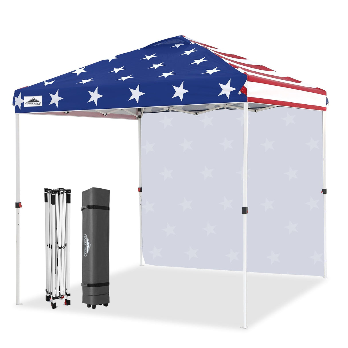 EAGLE PEAK 8x8 Pop Up Straight Leg Canopy with Sidewall - Eagle Peak Canopy and Outdoor Products