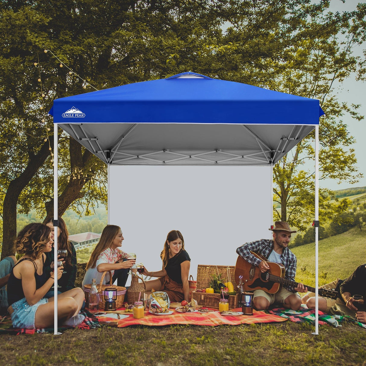 EAGLE PEAK 8x8 Pop Up Straight Leg Canopy with Sidewall - Eagle Peak Canopy and Outdoor Products