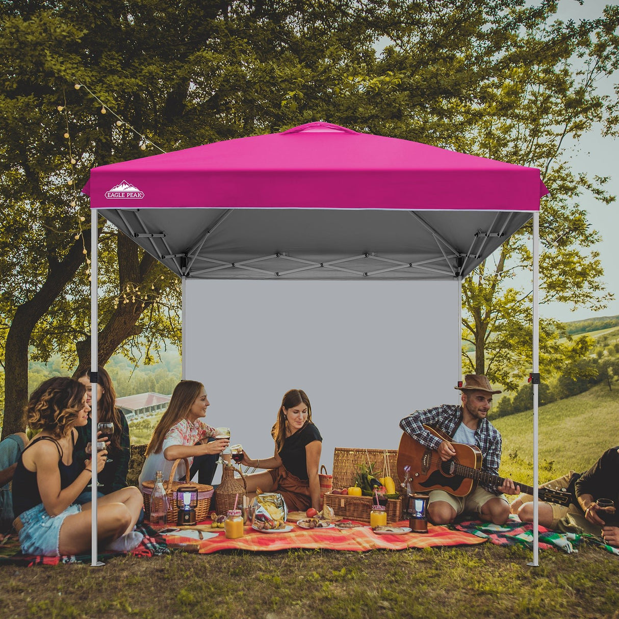 EAGLE PEAK 8x8 Pop Up Straight Leg Canopy with Sidewall - Eagle Peak Canopy and Outdoor Products