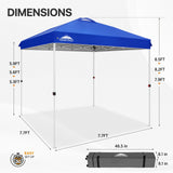 EAGLE PEAK 8x8 Pop Up Straight Leg Canopy with Wheeled Bag - Eagle Peak Canopy and Outdoor Products