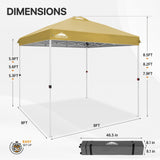 EAGLE PEAK 8x8 Pop Up Straight Leg Canopy with Wheeled Bag - Eagle Peak Canopy and Outdoor Products