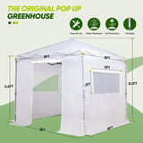 EAGLE PEAK 8x8 Portable Walk - in Greenhouse - Eagle Peak Canopy and Outdoor Products