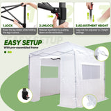 EAGLE PEAK 8x8 Portable Walk - in Greenhouse - Eagle Peak Canopy and Outdoor Products