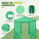 EAGLE PEAK 8x8 Portable Walk - in Greenhouse - Eagle Peak Canopy and Outdoor Products