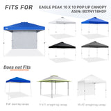 EAGLE PEAK Canopy SunWall for E100 10x10 Straight Leg Pop Up Canopy, 1 Sidewall - Eagle Peak Canopy and Outdoor Products