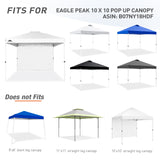 EAGLE PEAK Canopy SunWall for E100 10x10 Straight Leg Pop Up Canopy, 1 Sidewall - Eagle Peak Canopy and Outdoor Products