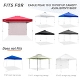 EAGLE PEAK Canopy SunWall for E100 10x10 Straight Leg Pop Up Canopy, 1 Sidewall - Eagle Peak Canopy and Outdoor Products