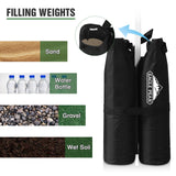 EAGLE PEAK Canopy Weight Bags 4 - Pack, Heavy Duty Sand Bags for Pop Up Canopy Tent, Gazebo, and Greenhouse (Sand Not Included) - Eagle Peak Canopy and Outdoor Products