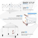 EAGLE PEAK CP100 10x10 Heavy Duty Industrial Commercial Canopy Tent with 100 Sqft of Shade (White) - Eagle Peak Canopy and Outdoor Products