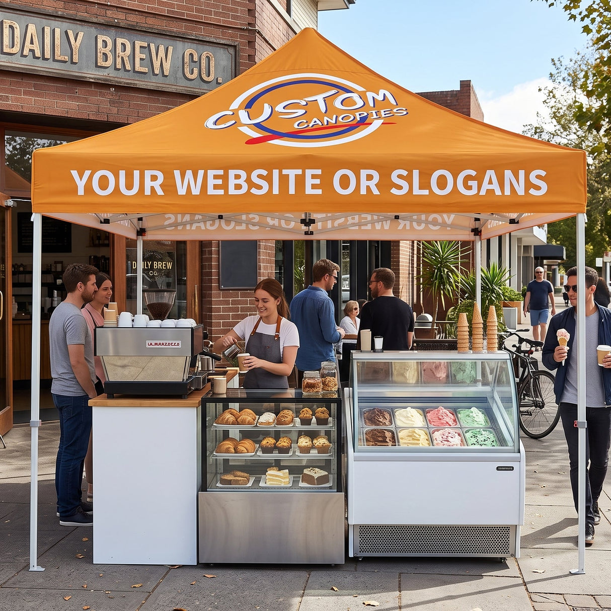 EAGLE PEAK CP100 Steel Square Leg Heavy Duty Commercial Custom Canopy Tent 10x10 - CLICK TO CONFIGURE - Package Prices Start at $599.00 - Eagle Peak®