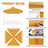 EAGLE PEAK CP100 Steel Square Leg Heavy Duty Commercial Custom Canopy Tent 10x10 - CLICK TO CONFIGURE - Package Prices Start at $599.00 - Eagle Peak Custom Canopy Tent