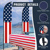 EAGLE PEAK Custom Printed Feather Flags with Your Logo and Design, Personalized Advertising Flags for Marketing, with Ground Spike & Carry Bag, 11.2x2.0 ft - Eagle Peak Canopy and Outdoor Products