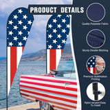 EAGLE PEAK Custom Printed Teardrop Flags with Your Logo and Design, Personalized Advertising Flags for Marketing, with Folding Cross Base, Weight Bag & Carry Bag, 9.2x2.3 ft - Eagle Peak Canopy and Outdoor Products